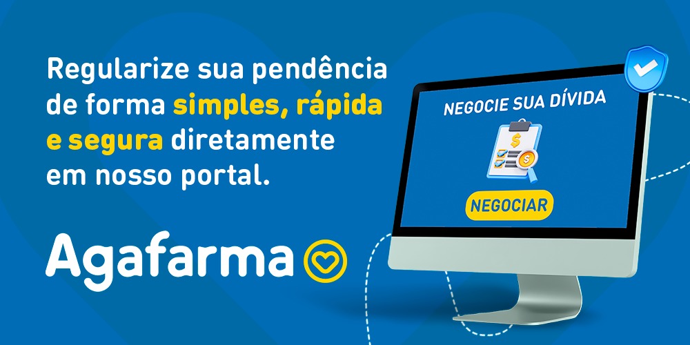 Campanha Agafarma em portal desktop